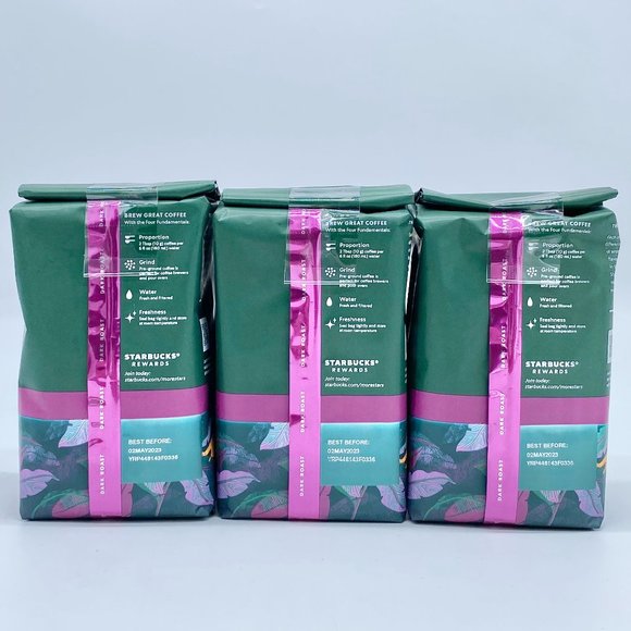 Starbucks Ground Coffee Single-Origin Sumatra Dark Roast 12 oz. Bags (3 Pack) - Picture 2 of 6